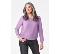 Schlupfbluse aus luftigem Chiffon lila 50