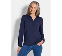 Schlupfbluse aus reiner Viskose blau 22