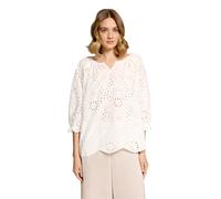 Schlupfbluse BETTY BARCLAY "Damen im Carmen-Look", Damen, Gr. 36, weiß (rohweiß), Obermaterial: 100% Baumwolle, figurumspielend normal, Rundhals, Blusen Schlupfbluse (86288260-36) rohweiß