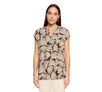Schlupfbluse BETTY BARCLAY "Damen kurzarm", Damen, Gr. 40, braun (braun, beige), Obermaterial: 100% Viskose, figurumspielend normal, Rundhals, Blusen Schlupfbluse (34470951-40) braun, beige