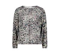 Schlupfbluse BETTY BARCLAY "Damen langarm", Damen, Gr. 38, bunt (beige, petrol), Obermaterial: 100% Viskose, loose fit normal, Rundhals, Blusen Schlupfbluse (82228846-38) beige, petrol