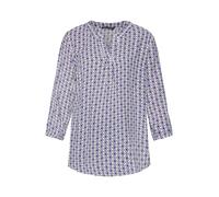 Schlupfbluse BETTY BARCLAY "Damen mit 3/4 Arm", Damen, Gr. 38, bunt (rot, blau), Obermaterial: 100% Viskose, figurumspielend normal, V-Ausschnitt, Blusen Schlupfbluse (71900519-38) rot, blau