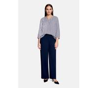 Schlupfbluse BETTY BARCLAY "Damen mit 3/4 Arm", Damen, Gr. 40, rot, blau, Obermaterial: 100% Viskose, figurumspielend normal, V-Ausschnitt, Blusen Schlupfbluse (71900519-40) rot, blau