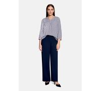 Schlupfbluse BETTY BARCLAY "Damen mit 3/4 Arm", Damen, Gr. 46, bunt (rot, blau), Obermaterial: 100% Viskose, figurumspielend normal, V-Ausschnitt, Blusen Schlupfbluse (71900519-46) rot, blau
