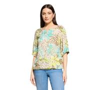 Schlupfbluse BETTY BARCLAY "Damen mit Cut-Outs", Damen, Gr. 36, beige, gelb, Obermaterial: 100% Viskose, loose fit normal, Rundhals, Blusen Schlupfbluse (74363315-36) beige, gelb
