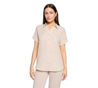 Schlupfbluse BETTY BARCLAY "Damen mit Kragen", Damen, Gr. 46, beige, Obermaterial: 100% Baumwolle, figurumspielend normal, Blusen Schlupfbluse (49242619-46) beige