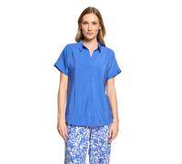 Betty Barclay Schlupfbluse mit Kragen Damen Gr. 46 Adria Blau 83% Modal