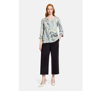 Betty Barclay Schlupfbluse mit Muster 100% Viskose V-Ausschnitt Mint Damen Gr. 36