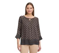 Schlupfbluse BETTY BARCLAY "Betty Barclay Damen Schlupfbluse mit Print", Damen, Gr. 40, schwarz (schwarz, beige), Obermaterial: 100% Viskose. Besatz: 100% Viskose., modisch, figurumspielend normal, Ru