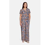 Schlupfbluse BETTY & CO "Damen kurzarm", Damen, Gr. 42, bunt (nature, braun), Obermaterial: 89% Viskose, 11% Polyamid, figurumspielend normal, Rundhals, Blusen Schlupfbluse (32408558-42) nature, braun