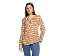 Schlupfbluse CARTOON "Damen mit Knöpfen", Damen, Gr. 36, braun, rosé, Obermaterial: 100% Viskose, figurumspielend normal, V-Ausschnitt, Blusen Schlupfbluse (84880719-36) braun, rosé