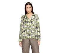Schlupfbluse CARTOON "Damen mit Muster", Damen, Gr. 34, grün (grün, blau), Obermaterial: 100% Viskose, figurumspielend normal, V-Ausschnitt, Blusen Schlupfbluse (63257510-34) grün, blau