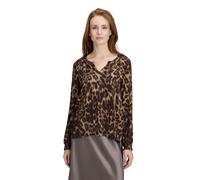 Schlupfbluse CARTOON "Damen mit Muster", Damen, Gr. 36, braun, camel, Obermaterial: 100% Viskose, lässig geschnitten normal, V-Ausschnitt, Blusen Schlupfbluse (29740932-36) braun, camel