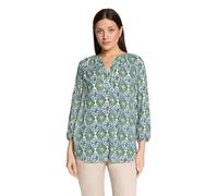 Schlupfbluse CARTOON "Damen mit Muster", Damen, Gr. 36, grün, blau, Obermaterial: 100% Viskose, figurumspielend normal, V-Ausschnitt, Blusen Schlupfbluse (44548817-36) grün, blau
