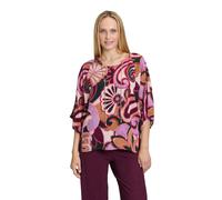 Schlupfbluse CARTOON "Damen mit Muster", Damen, Gr. 38, bunt (violett, rosa), Obermaterial: 100% Viskose, lässig geschnitten normal, Rundhals, Blusen Schlupfbluse (69942112-38) violett, rosa