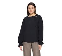 Schlupfbluse CARTOON "Damen mit Schleifenknoten", Damen, Gr. 34, schwarz, Obermaterial: 85% Modal, 15% Polyester, oversize normal, Rundhals, Blusen Schlupfbluse (53192121-34) schwarz