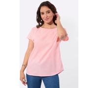 Schlupfbluse CASUAL LOOKS, Damen, Gr. 42, rosenquarz, weiß, gestreift, 100% Baumwolle, gemustert, gestreift, mehrfarbig, Rundhals, Blusen Schlupfbluse (60632802-42) rosenquarz, weiß, gestreift
