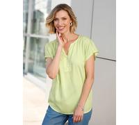 Schlupfbluse CLASSIC BASICS, Damen, Gr. 42, grün (pistazie), 100% Viskose, unifarben, Rundhals, Blusen Schlupfbluse (51608844-42) pistazie