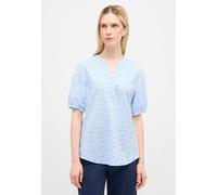 Schlupfbluse ETERNA "REGULAR FIT", Damen, Gr. 36, blau (hellblau), 100% Baumwolle, Blusen Schlupfbluse (82439163-36) hellblau
