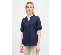 Schlupfbluse ETERNA "REGULAR FIT", Damen, Gr. 38, blau (navy), 100% cotton, casual, Blusen (42868929-38) navy