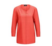 Schlupfbluse GOLDNER "Elegante Schlupfbluse Damen aus Viskose mit Strukturmuster", Damen, Gr. 40, orange (koralle), Obermaterial: 87% Viskose CV. 13% Polyamid PA., Blusen Schlupfbluse (73239536-40) ko