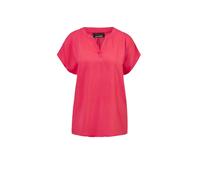 Schlupfbluse GOLDNER "Kurzgröße Bluse mit Tunika Ausschnitt", Damen, Gr. 20, pink, Obermaterial: 100% Viskose CV., Blusen Schlupfbluse (13589532-20) pink
