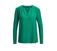 Schlupfbluse GOLDNER "Kurzgröße Elegante Viskosebluse mit V-Ausschnitt", Damen, Gr. 25, grün (dunkelgrün), Obermaterial: 100% Viskose CV., Modisch, gerade, V-Ausschnitt, Tubular, Blusen Schlupfbluse, 