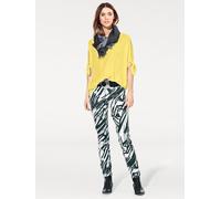 Schlupfbluse HEINE, Damen, Gr. 40, gelb, 100% Viskose, unifarben, Rundhals, Blusen Schlupfbluse (27056634-40) gelb