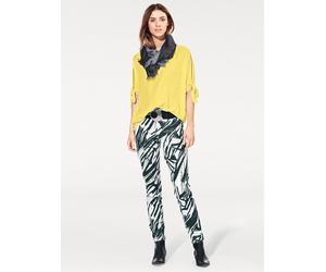 Schlupfbluse HEINE, Damen, Gr. 42, gelb, 100% Viskose, unifarben, Rundhals, Blusen Schlupfbluse (27056634-42) gelb
