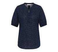 Schlupfbluse ETERNA "REGULAR FIT", Damen, Gr. 38, blau (navy), 100% Baumwolle, Blusen Schlupfbluse (42868929-38) navy