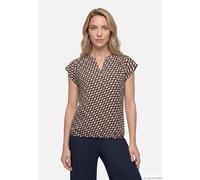 Betty Barclay - Gemusterte Bluse blau/braun - Gr. - 36