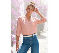 Schlupfbluse LASCANA Gr. 46, rosa Damen Blusen Bestseller (12080518-46) rosa