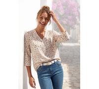 LASCANA Schlupfbluse Damen creme-taupe bedruckt Gr.34