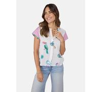 Schlupfbluse LIEBLINGSSTÜCK "ElvaL", Damen, Gr. 40, 100p1, weiß, 100% Baumwolle, normal, Rundhals, Blusen Schlupfbluse, aus 100% Baumwolle (52080435-40) 100p1, weiß