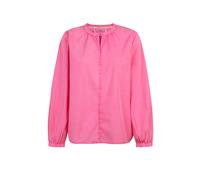 Schlupfbluse LIEBLINGSSTÜCK "RymEP", Damen, Gr. 36, pink (lovely pink), Web, Obermaterial: 100% Baumwolle, clean, unifarben, regular fit taillenbedeckt, Rundhals, 1-Knopf-Manschette mit Gummizug, Blus