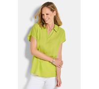 Klassische Bluse GOLDNER "Uni Bluse mit Hemdkragen", Damen, Gr. 54, grün (hellgrün), Obermaterial: 100% Viskose CV., Basic, gerade, Sonstiges, Blusen, superangenhme fliessende Viskose (74136813-54) he