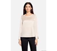 Schlupfbluse BETTY BARCLAY "Damen mit U-Boot-Ausschnitt", Damen, Gr. 44, beige, Satin, Obermaterial: 97% Polyester, 3% Elasthan, figurumspielend normal, Rundhals, Blusen Schlupfbluse (43298022-44) bei