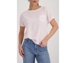 Schlupfbluse MONARI "Schluse Basic Schluse", Damen, Gr. 42, rosa, Web, Obermaterial: 100% Polyester. Rückenteil: 50% Baumwolle, 50% Modal, unifarben, regular fit taillenbedeckt, Rundhals, angeschnitte
