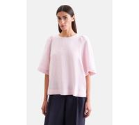Schlupfbluse SEIDENSTICKER, Damen, Gr. S (36), rosa, 100% Leinen, unifarben, regular fit, Rundhals, Blusen Schlupfbluse, 1/2 Rundhals Uni (13856022-36) rosa