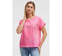 Schlupfbluse SOCCX, Damen, Gr. M/L, neon magenta, Web, Material: 100% Baumwolle, regular fit normal, Rundhals, weit gerader Abschluss, Blusen Schlupfbluse, mit überschnittener Schulter (51670249-M) ne