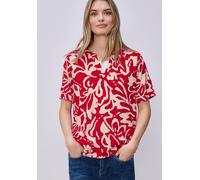 Street One Damen Kurzarm Bluse mit floralem Muster