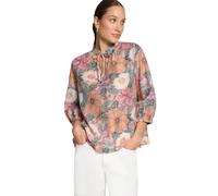 Schlupfbluse ZERO "Damen mit Blumenprint", Damen, Gr. 36, rosé, grün, Obermaterial: 67% Lyocell, 33% Polyamid, figurbetont normal, V-Ausschnitt, Blusen Schlupfbluse (50261056-36) rosé, grün