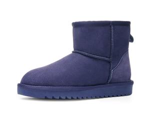 Schlupfboots ARA "Alaska Classic Short", Damen, Gr. 39, ozean classic, Lammfell, Veloursleder, unifarben, Schuhe Schlupfboots, Winterboots zum Schlupfen in bequemer Weite G (=weit) (29011265-39) ozean