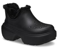 Schlupfboots CROCS "Stomp Lined Shorty Boot", Damen, Gr. 42, schwarz, Croslite™, Schuhe Schlupfboots, zum Schlupfen (27285661-42) schwarz