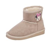 Schlupfboots DISNEY "MINNIE", Mädchen, Gr. 27, taupe, Textil, Schuhe Schlupfboots, Winterschuhe, Winterboots, Snowboots, Schlupfstiefel, gefüttert (89869944-27) taupe