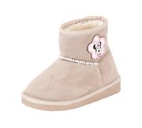 Schlupfboots DISNEY "Minnie Mouse", Mädchen, Gr. 27, beige (taupe), Synthetik, Schuhe Schlupfboots, Winterschuhe, Winterboots, Snowboots, Schlupfstiefel, gefüttert (93618829-27) taupe