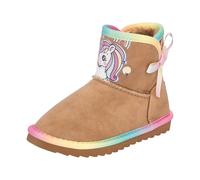 Schlupfboots DISNEY "UNICORN", Mädchen, Gr. 26, chetsnut, Synthetik, Schuhe Schlupfboots, Winterschuhe, Winterboots, Snowboots, Schlupfstiefel, gefüttert (99729609-26) chetsnut
