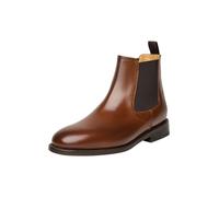 Schlupfboots HENRY STEVENS "Ella CB Businessschuh", Damen, Gr. 37, braun (mittelbraun), Leder, Schuhe Schlupfboots, Damen Chelsea Boots Leder handgefertigt, Stiefelette (58573260-4) mittelbraun