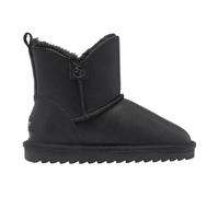 Schlupfboots KANGAROOS "K-UK SILVERY", Mädchen, Gr. 36, jet schwarz metallic, Textil, Schuhe Schlupfboots, Winterschuhe, Winterboots, Snowboots, Schlupfstiefel (61682163-36) jet schwarz metallic