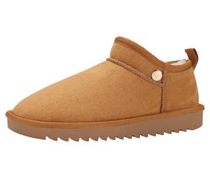Schlupfboots KANGAROOS "K-UW MELBO", Damen, Gr. 41, braun (tan), Textil, Schuhe Schlupfboots, Winterboots, Snowboots, Winterschuhe, gefüttert (66593915-41) tan